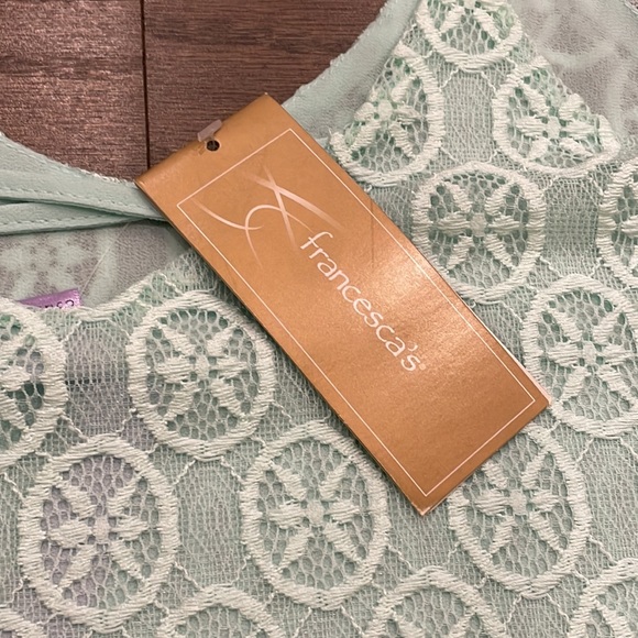 NWT Francesca’s Mint Lace Strappy Cami - Size XS - Picture 6 of 9